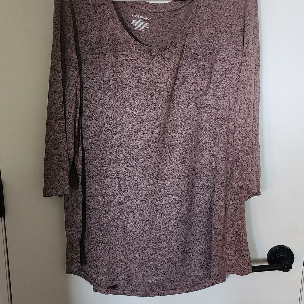 Elegant Heathered Long Sleeve Top